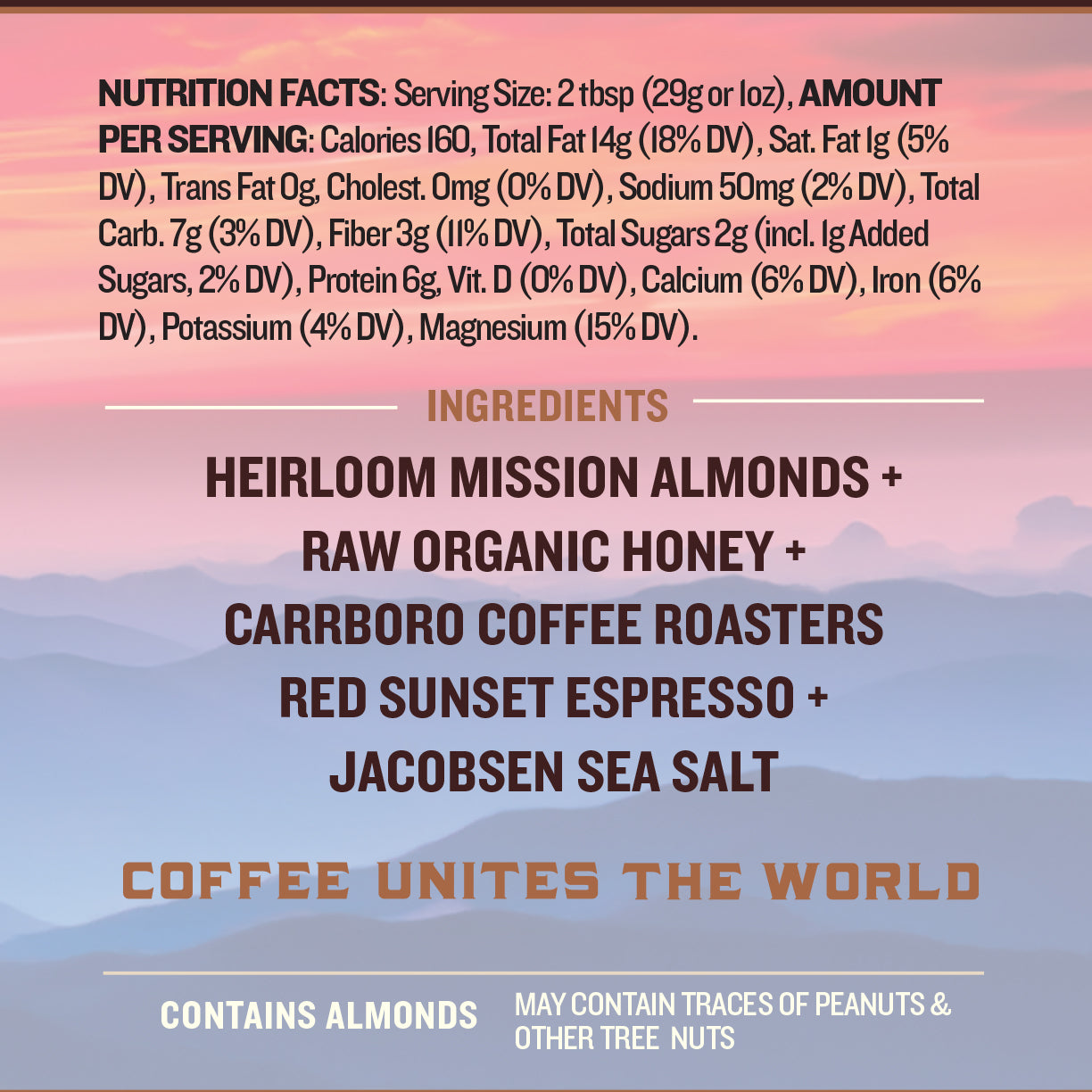 CCR 20th Anniversary Red Sunset Espresso Almond Butter Collab