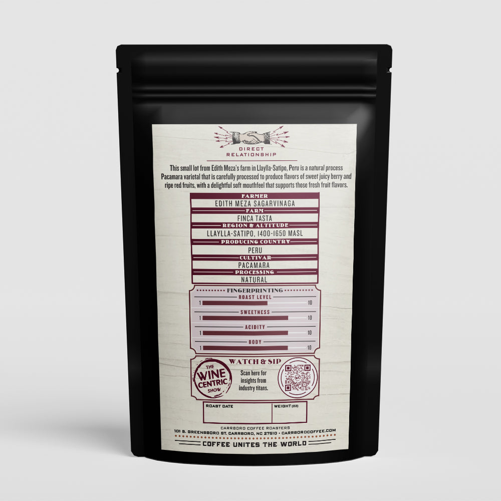 Taste Maker's Series w/ Wine Centric Show - Peru Natural Pacamara