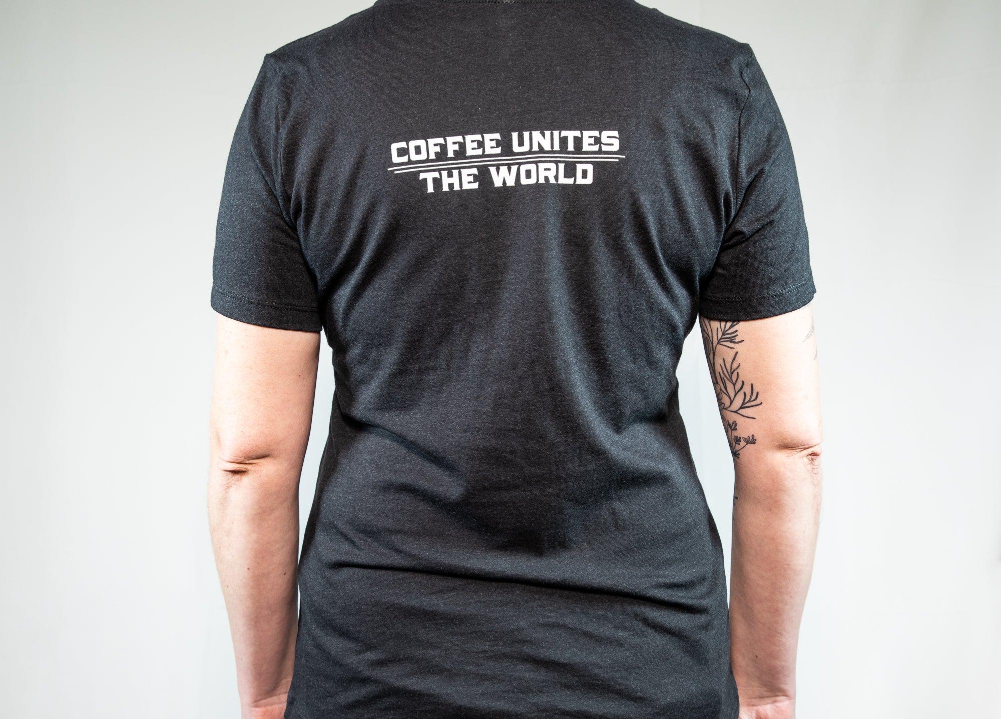 Carrboro Coffee Roasters Heather Black Fitted T-Shirt