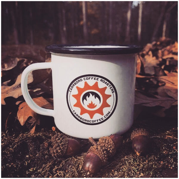 Carrboro Coffee Roasters Enamel Campfire Mug