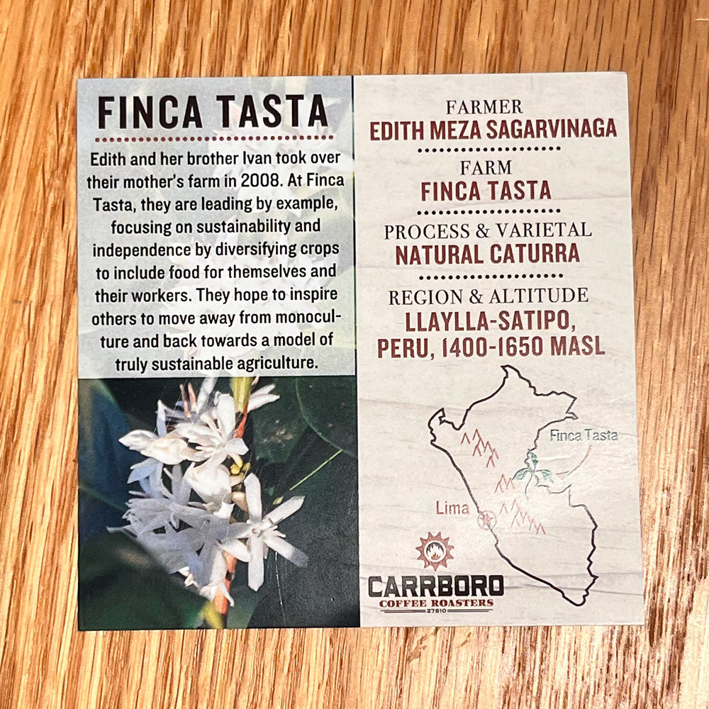 Edith Meza - Finca Tasta - Natural Caturra - Specialty Instant Coffee