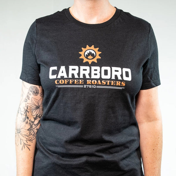 Carrboro Coffee Roasters Heather Black Fitted T-Shirt